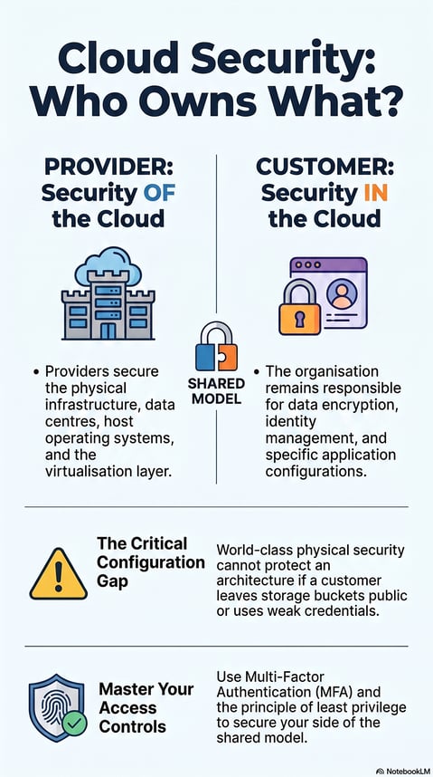 Cloud Provider Cybersecurity Architectures - Shared Responsibility Model
