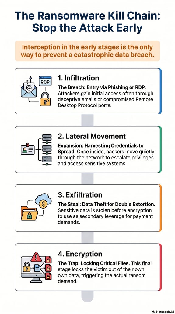 Ransomware Kill Chain Stages